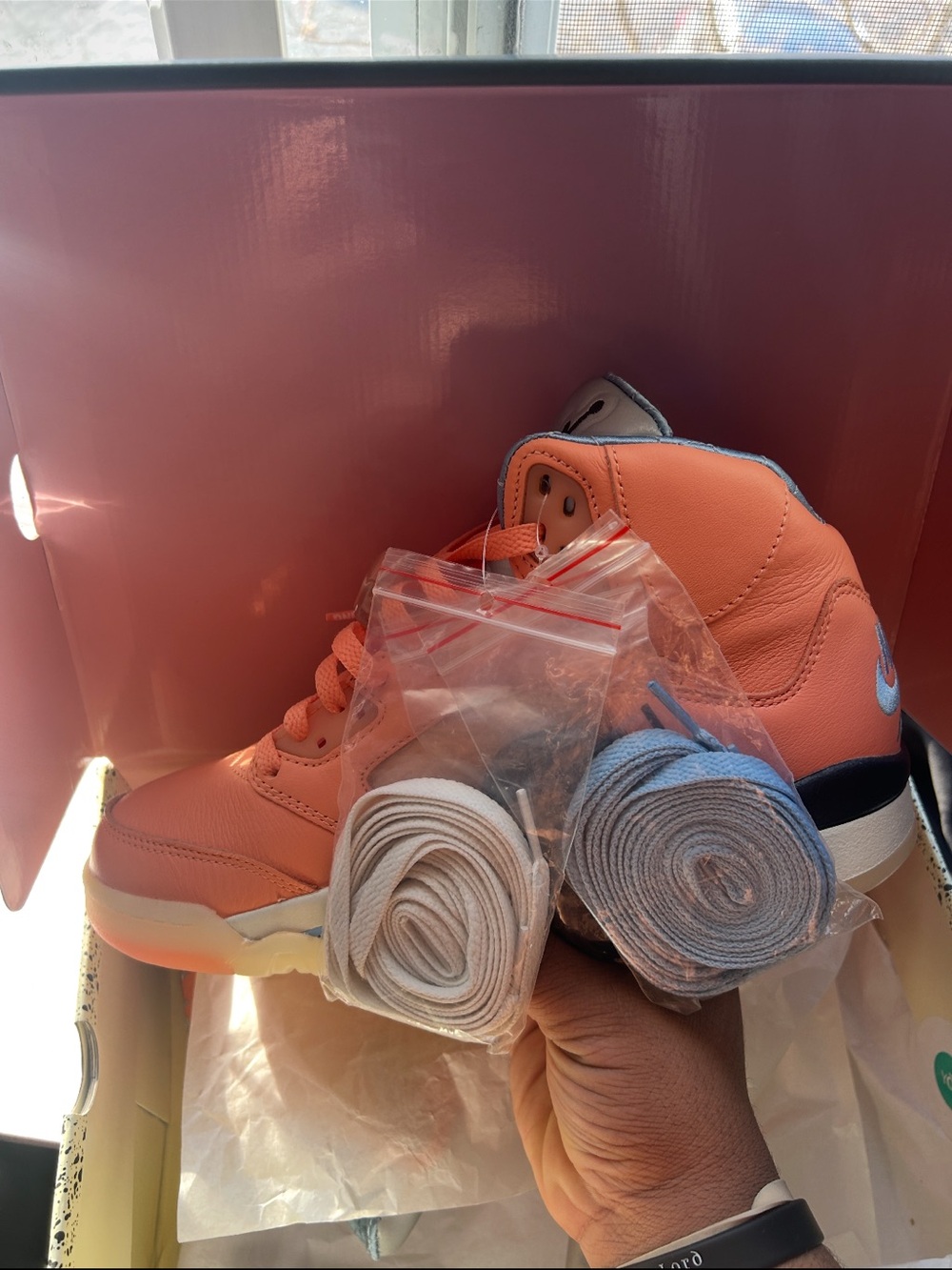 Air Jordan 5 Retro X DJ Khalid “Crimson Bliss” Sneakers - Picture 3 of 5